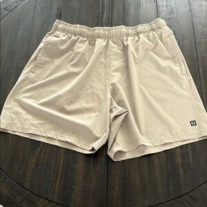 Layer 8 Men's Athletic Shorts in Beige